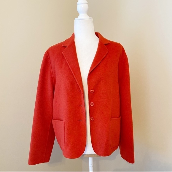 Pendleton Merino Wool Button Front Rust Blazer - Large - Picture 15 of 15